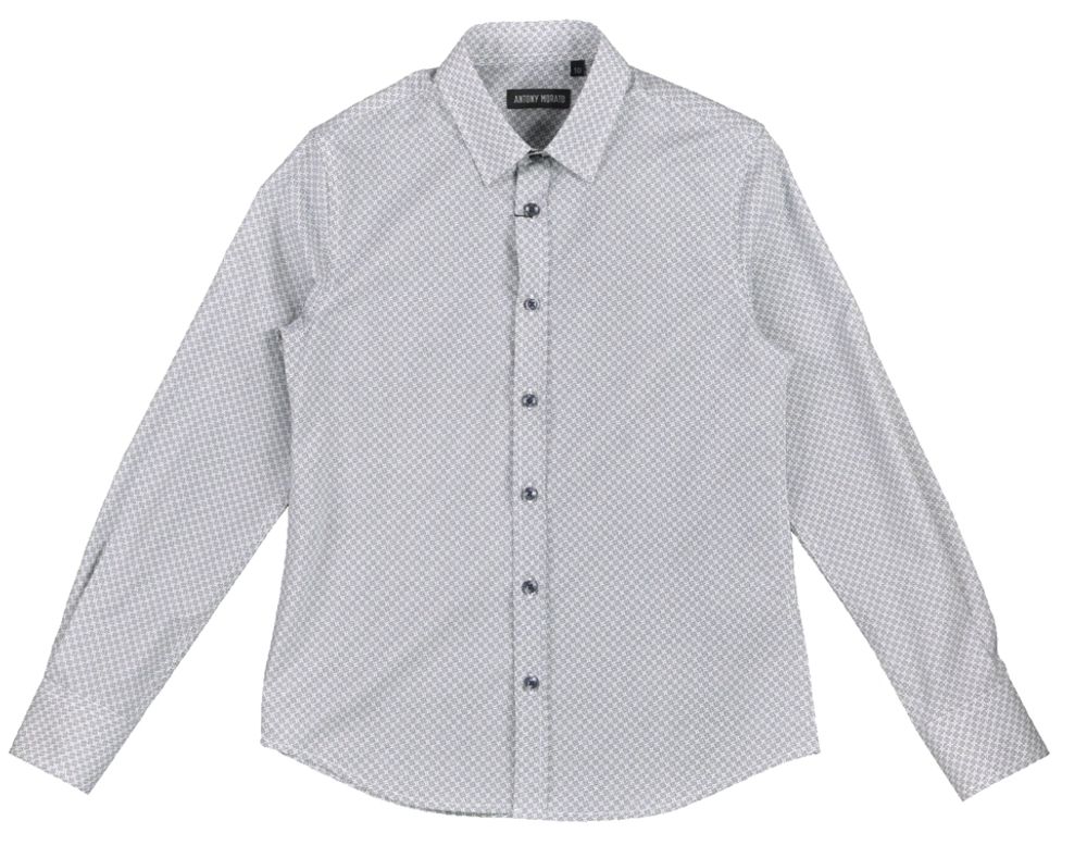 Рубашка с длинным рукавом ANTONY MORATO Светло-серый/Черные кружочки Мальчик