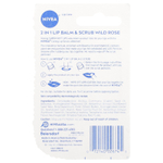 Nivea, Бальзам и скраб 2 в 1, шиповник, 4,8 г (0,17 унции)
