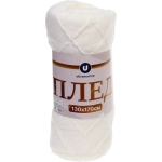 Плед 130*170 см «PALERMO» вязанный, цвет белый