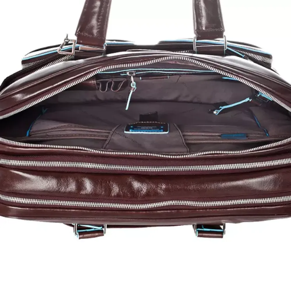 Сумка мужская Piquadro Blue Square из коричневой кожи (CA2765B2/MO) 3