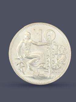 Монета 10 крон (korun) 1932 год