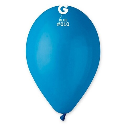 Воздушные шары Gemar, цвет 010 пастель, синий, 100 шт. размер 10"