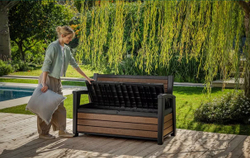 Скамья - сундук Keter Deco Garden Bench brown