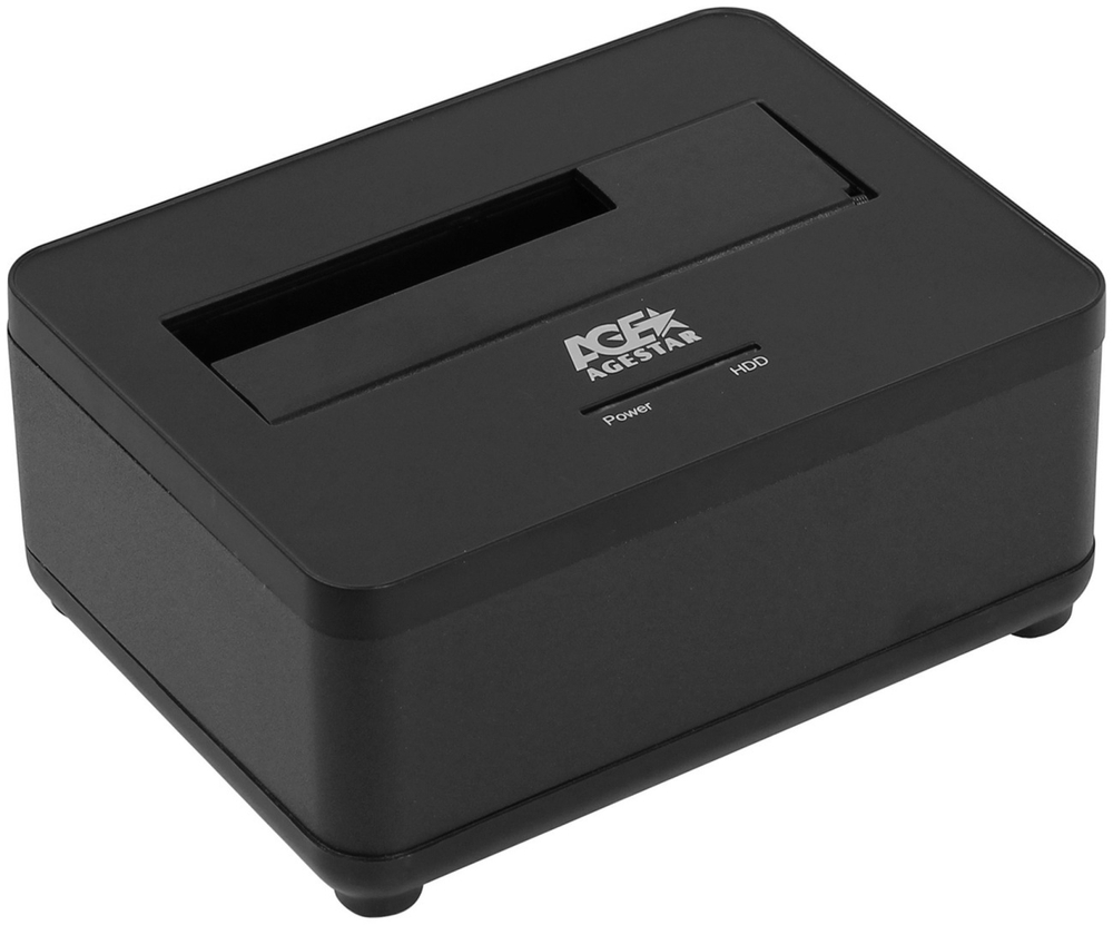 ВНЕШНИЙ БОКС EXTERNAL 2,5"/3,5" DOCKING STATION AGESTAR 3UBT7 FOR SATA HDD, USB 3.0, EXT. PS, BLACK