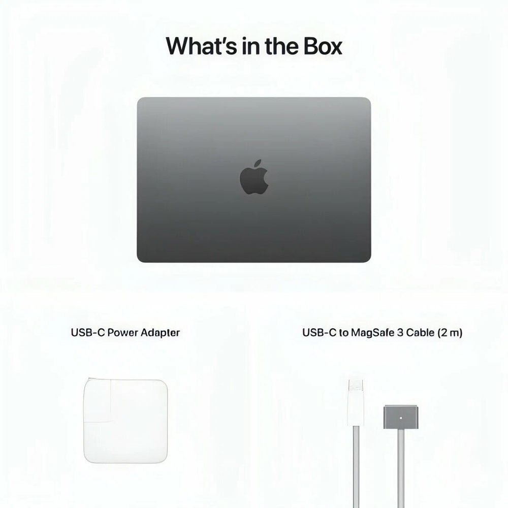 Ноутбук Apple MacBook Air 13' m2 8GB RAM, 256GB SSD, Space Gray (темно-серый)