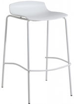Табурет пластиковый барный Papatya X-Treme BSS Pro, белый