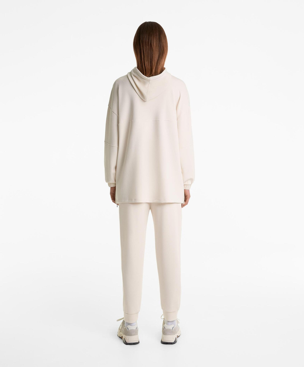 Oysho Толстовка оверсайз с модалом, бежевый