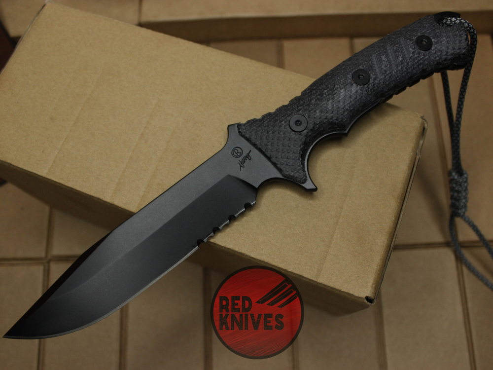 Нож Chris Reeve Pacific Black PAC-1001 survival knife, serrated
