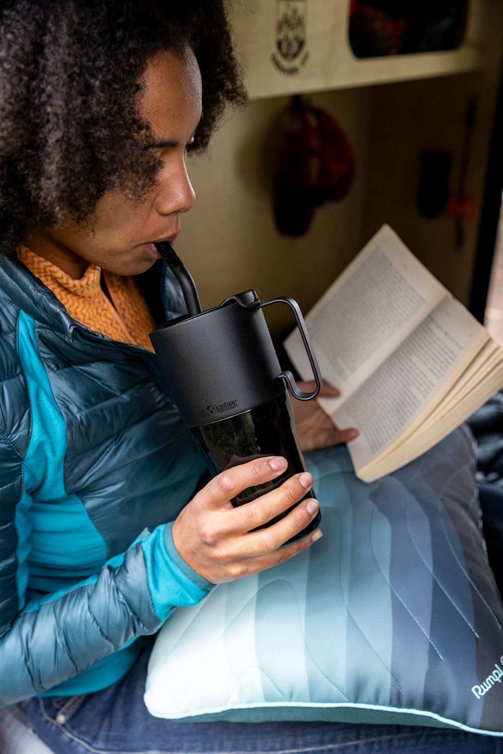 Термостакан Klean Kanteen Rise Tumbler 26oz Straw Lid (770 мл) Black