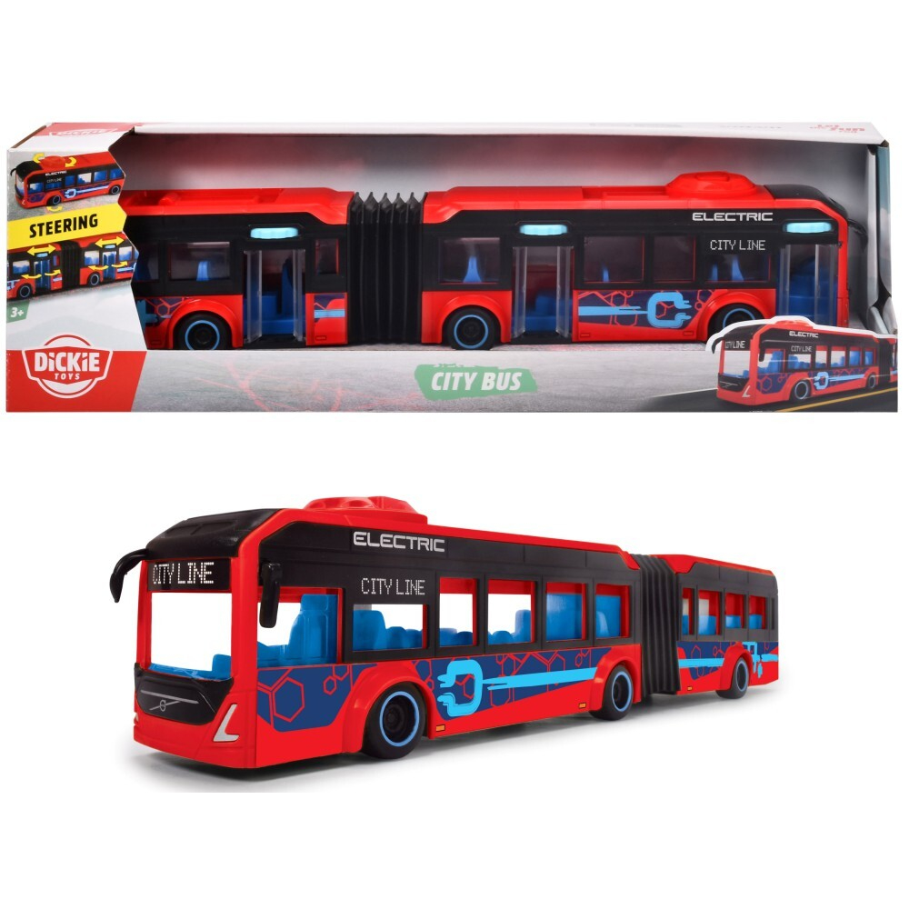 Dickie City - Красный сочлененный автобус VOLVO 40 см 3747015 / артикул   3747015  / GTIN 4006333083440