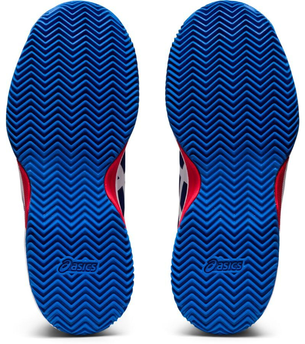 детские Кроссовки теннисные Asics Gel-Resolution 8 Clay GS - dive blue/white