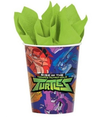 Стаканы "Черепашки Ниндзя" 8 шт Арт 2