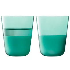 Набор стаканов arc contrast, 380 мл, бирюзовые, 2 шт.