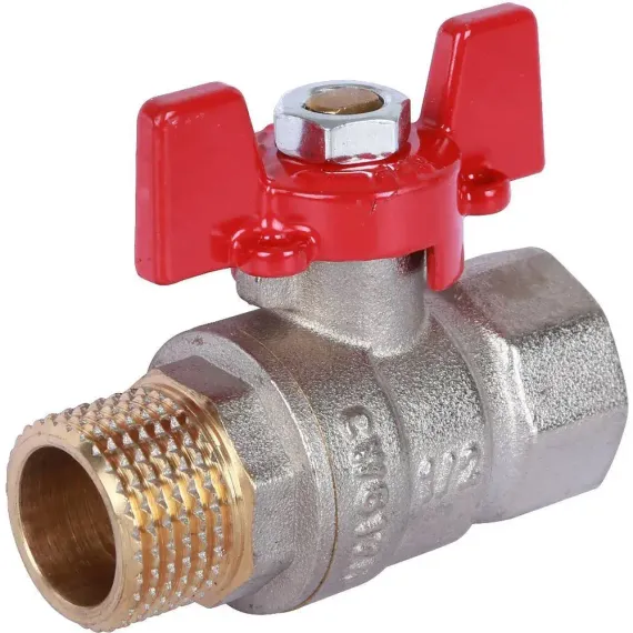 Кран шаровый ROMMER Н-В 1/2&quot; бабочка стандартнопроходной 39789