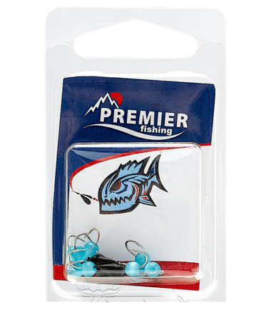 Мормышка вольфрам Premier Fishing Кошачий глаз 1.5гр капля d4.0 синий 1шт