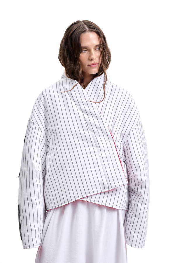 Куртка двустороняя TULUP white/red
