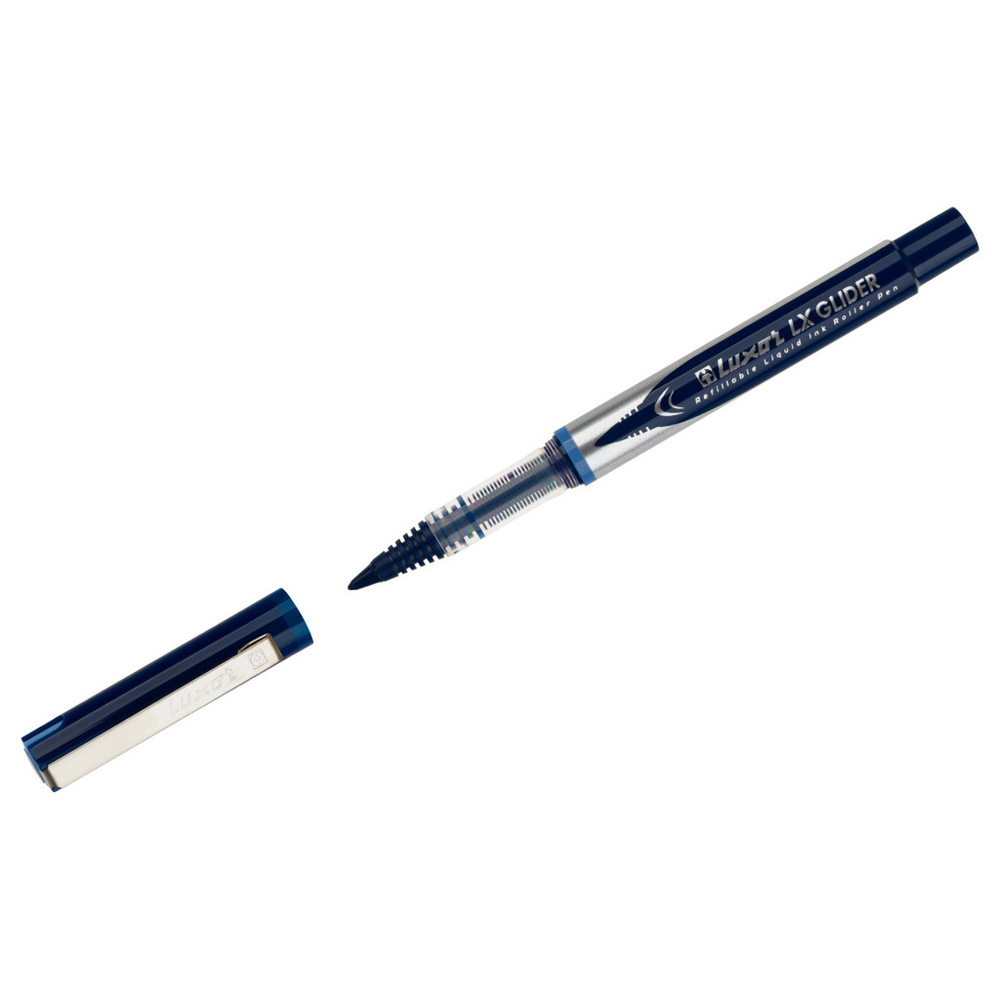 Ручка роллер ЛЮКСОР 1 мм синяя Глидер (11112/1BX)