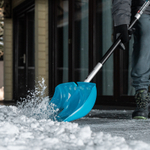 Лопата-скрепер для уборки снега, полипропилен, 460х320х1300 мм, алюминиевый черенок, ПВХ, LUXE Palisad