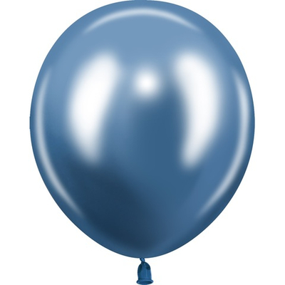 Воздушные шары с гелием и обработкой Chrome Blue Хром Синий 512 12"/30см