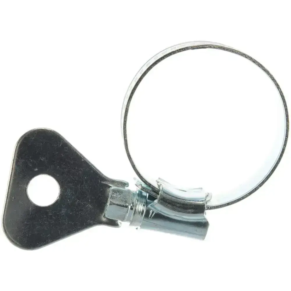 Хомут червячный с металлическим ключом 19-29мм, 10шт