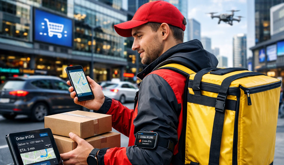 Профессия курьера уходит в технологии и сервис