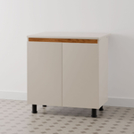 Кухонный модуль Виго с вставками из дуба, без столешницы