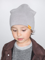 детская шапка из итальянской шерсти светло-серая