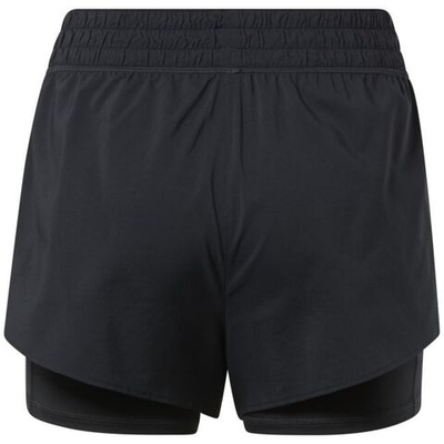 Женские Шорты теннисные Reebok Workout Run 2in1 Short W - black