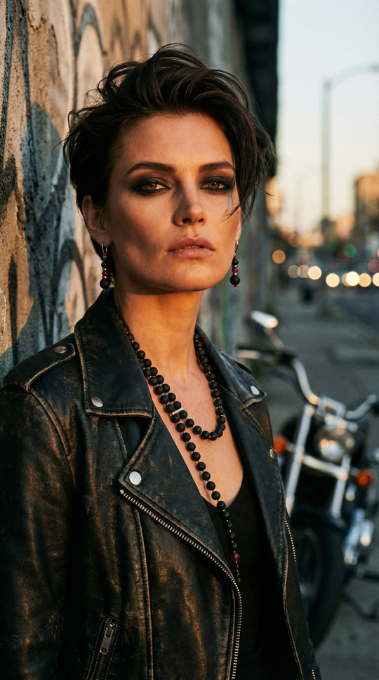 Колье "Эйва" с золотой застежкой