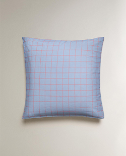 Наволочка Zara Home, лён 55%, хлопок 45%, в клетку, 2646/091