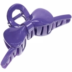 Заколка-краб для волос на блистере «Magic Gloss», бантик, микс 6 цветов, 11см