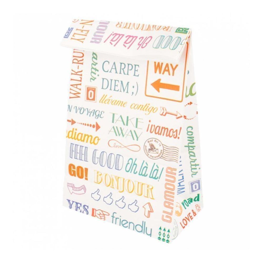 Пакет для покупок без ручек   14+8*24 см, крафт-бумага, Garcia de PouИспания