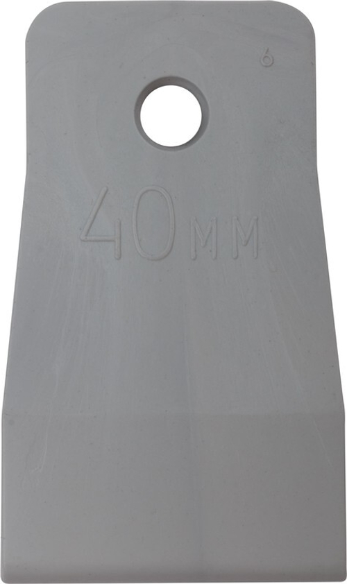 06883 КУРС Шпатель резиновый белый 40мм