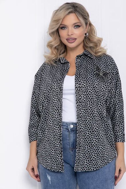 Рубашка Сладкий поцелуй (черно-серая) Б12328-4 LT Collection