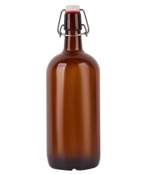 Бутылки с бугельной пробкой 1 л, коричневая