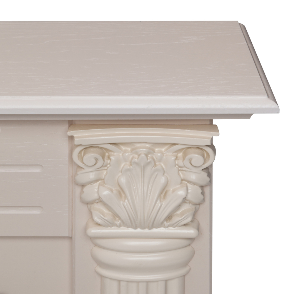 Каминокомплект Real Flame Stefania WT-F612 с очагом Majestic Lux Black RC