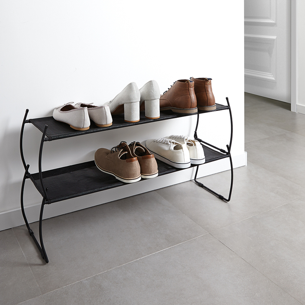 Полка для обуви Imelda черная