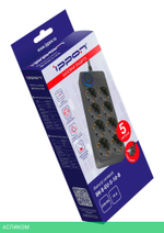 Сетевой фильтр Ippon BK-8-EU-5-10-B черный (1804819)