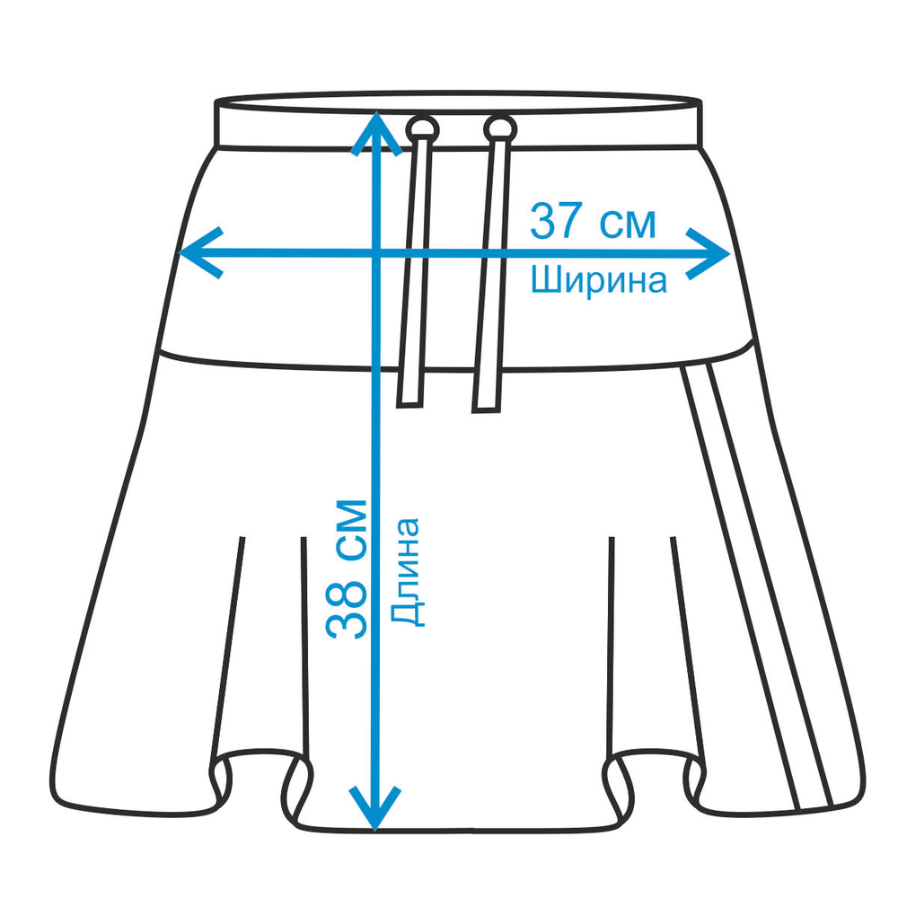 Юбка для девочки, модель №2 (с прямой кокеткой), рост 116 см, зеленый