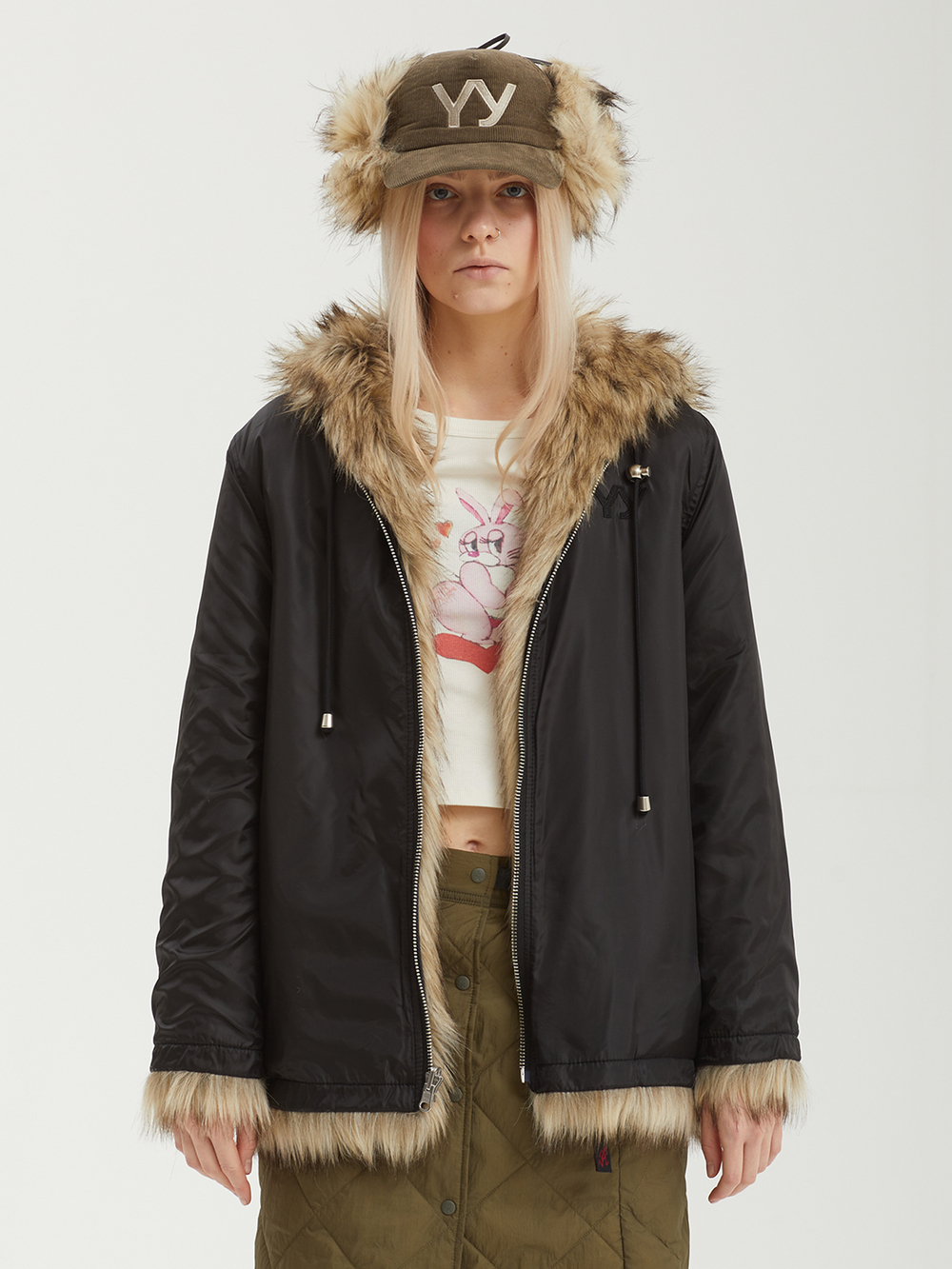 Женская Куртка Reversible Faux Fur