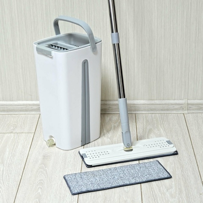 Набор для уборки "Клио" (ведро с отжимом, швабра, две насадки)