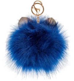 ЯЛ-13-41/ 2 Брелок «Котенок-пушистик» темно-синий