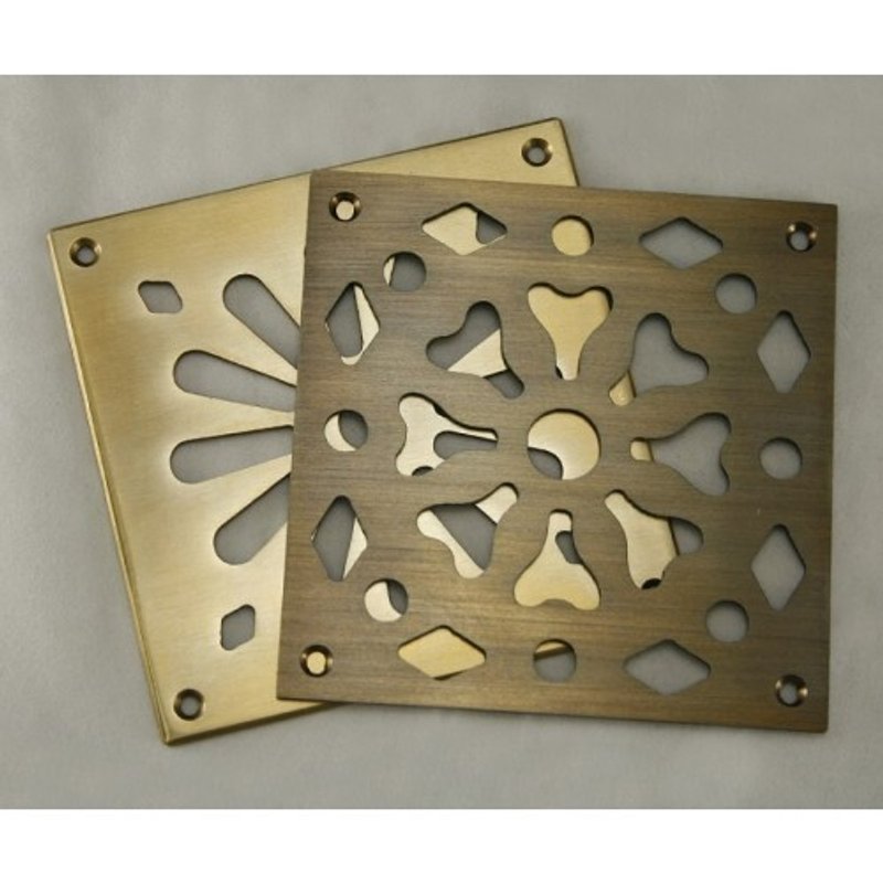 Решетка в подоконник латунная DECOR/плоская/лат/2 мм