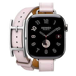 Apple Watch Series 10 Hermes 42 mm Attelage Double Tour Hapi (Mauve Pale)