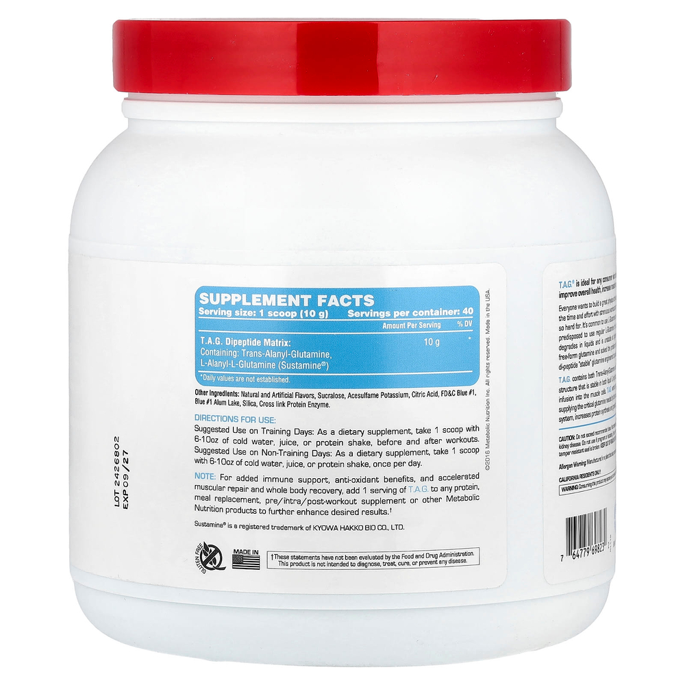 Metabolic Nutrition, TAG, голубая малина`` 400 г