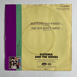 Винтажная виниловая пластинка LP Katrina And The Waves Red Wine And Whisky (Germany 1985) 7 дюймов, 45 RPM, Single