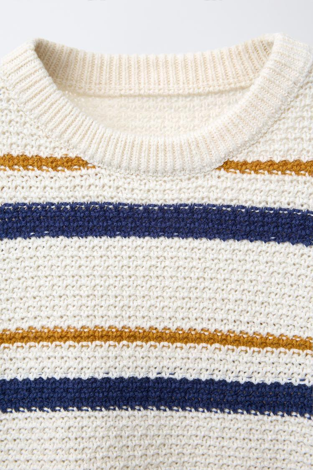 ZARA ПОЛО ИЗ РИФЛЕНОГО ТРИКОТАЖА, ПОЛОСКИ