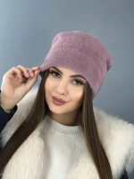 шапка зимняя пушистая из эко меха