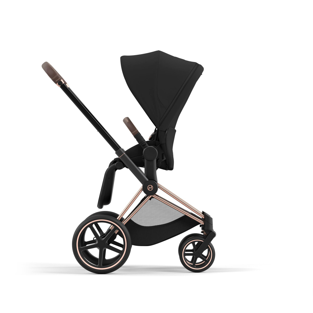 Коляска Cybex Priam IV 2 в 1 цвет Sepia Black на шасси Rosegold