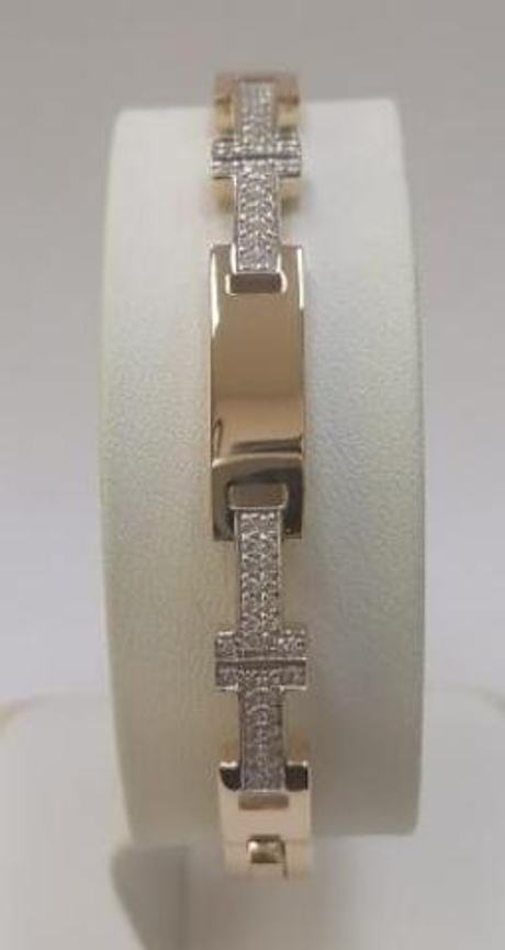 Браслет из золота с фианитами